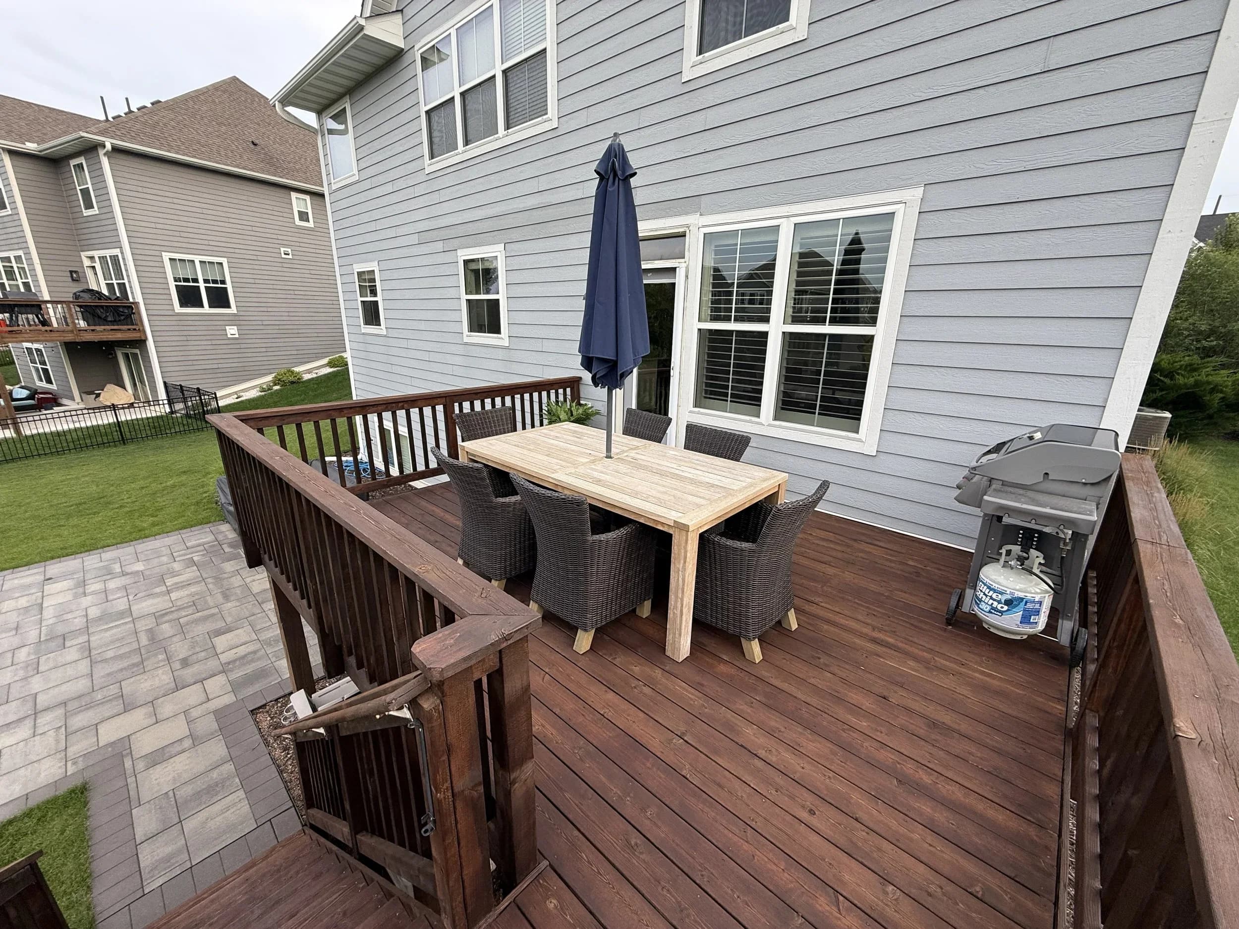 Deck refinishing in Chaska