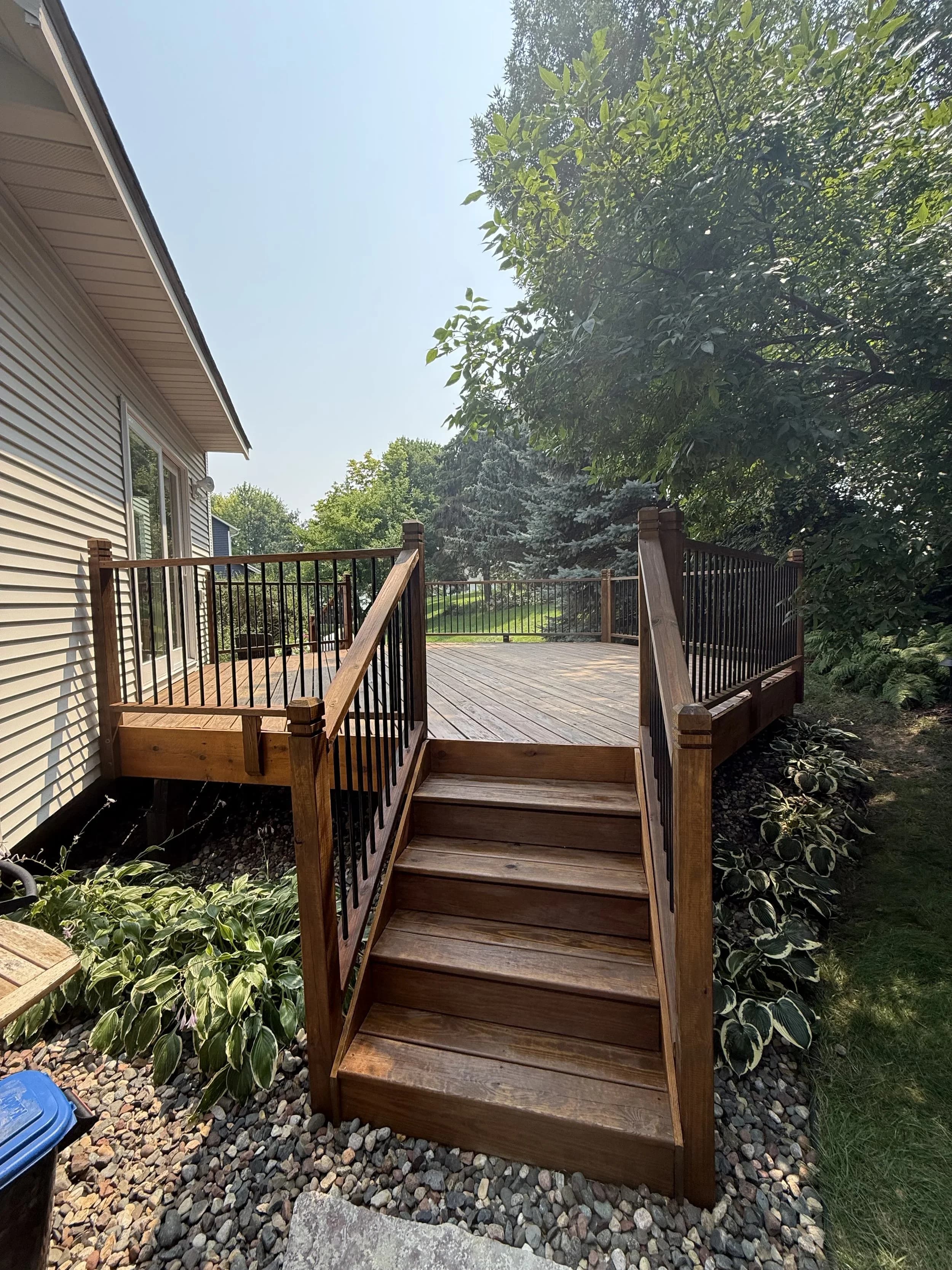 Deck refinishing in Carver